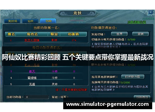 阿仙奴比赛精彩回顾 五个关键要点带你掌握最新战况 阿仙奴比赛精彩回顾 五个关键要点带你掌握最新战况